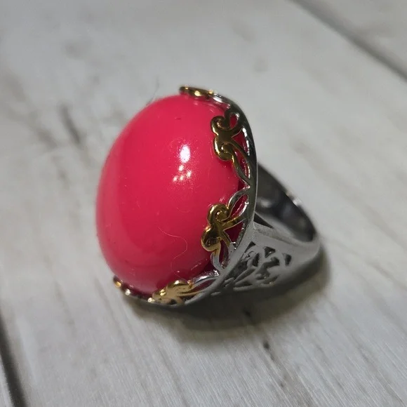 Plunder Pink and Gold Accent Ring - Picture 1 of 5